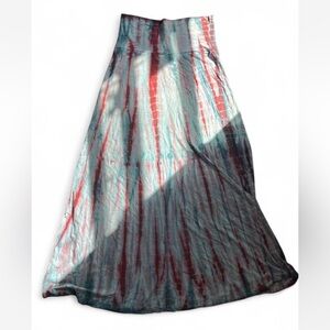 Lucky Brand tie dyed Boho flowy Maxi Skirt